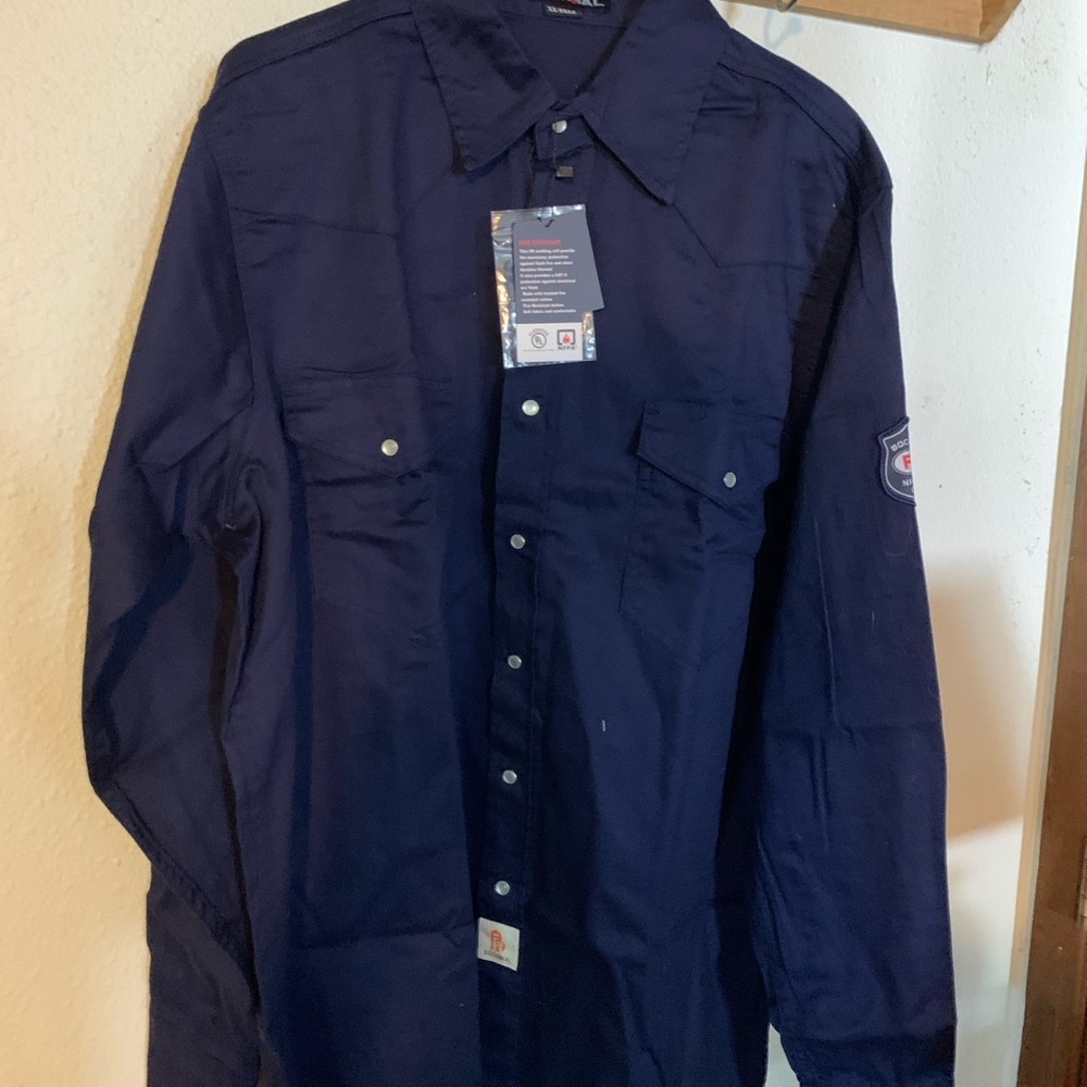 FR dark blue western shirt..